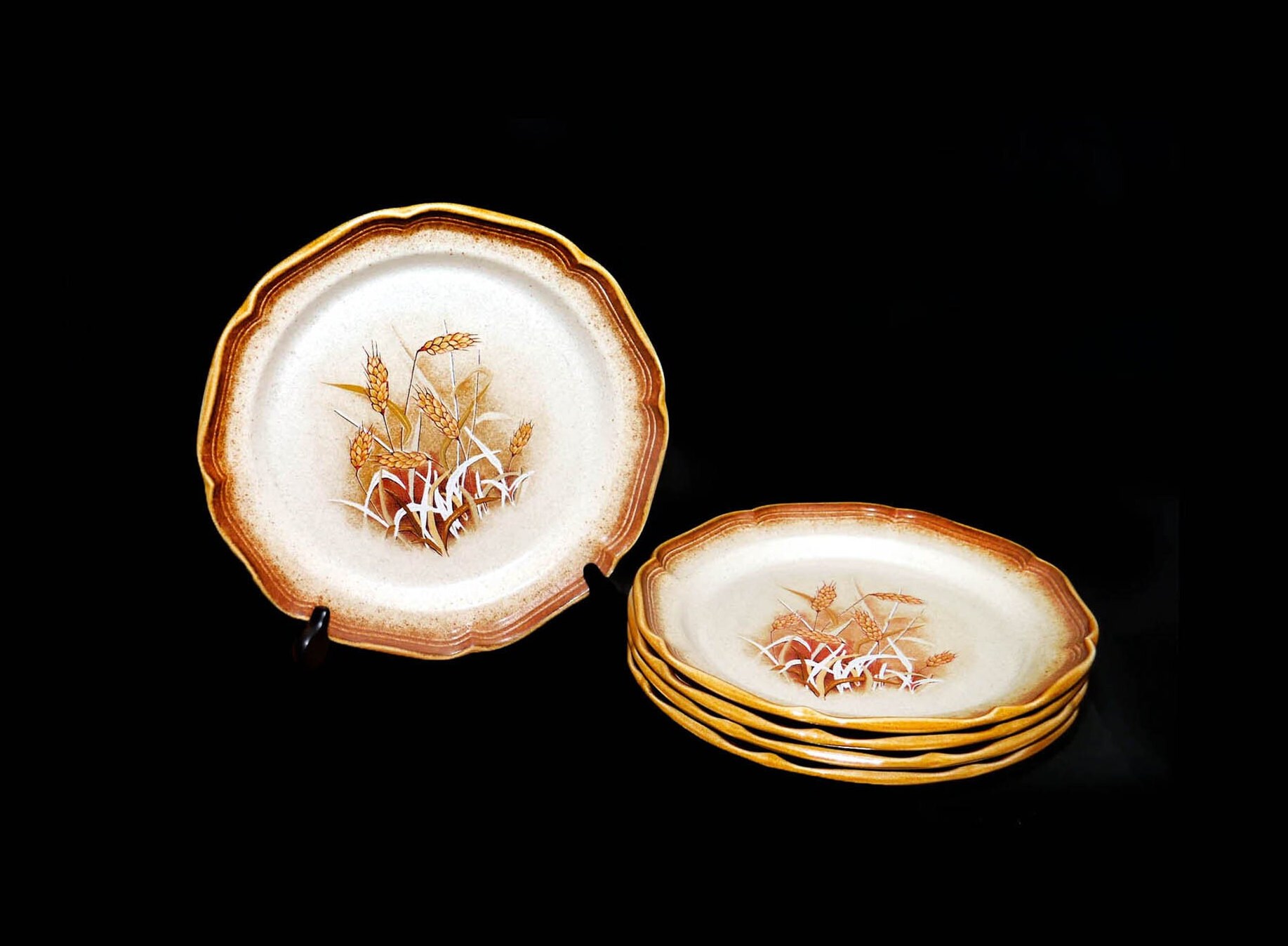 Mikasa Granola E8001 large stoneware dinner plate. Whole Wheat