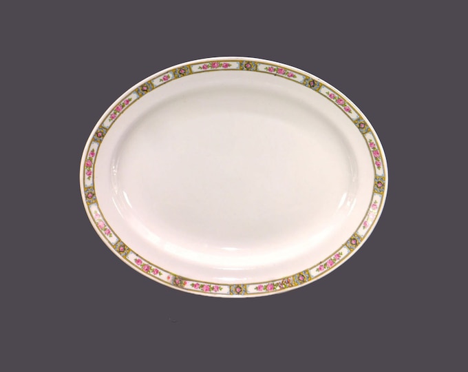 Antique Edwardian Age Alfred Meakin Clifton oval meat or turkey platter made in England.