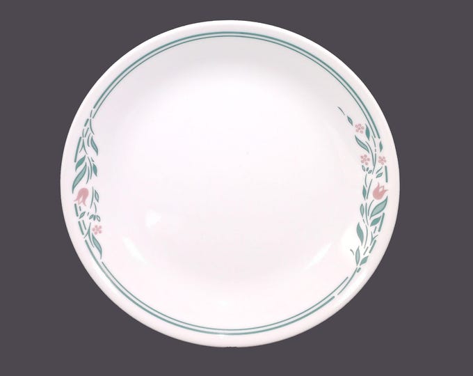Corelle Corningware Rosemarie luncheon or large salad plate. Vintage Corningware made in USA. Sold individually.