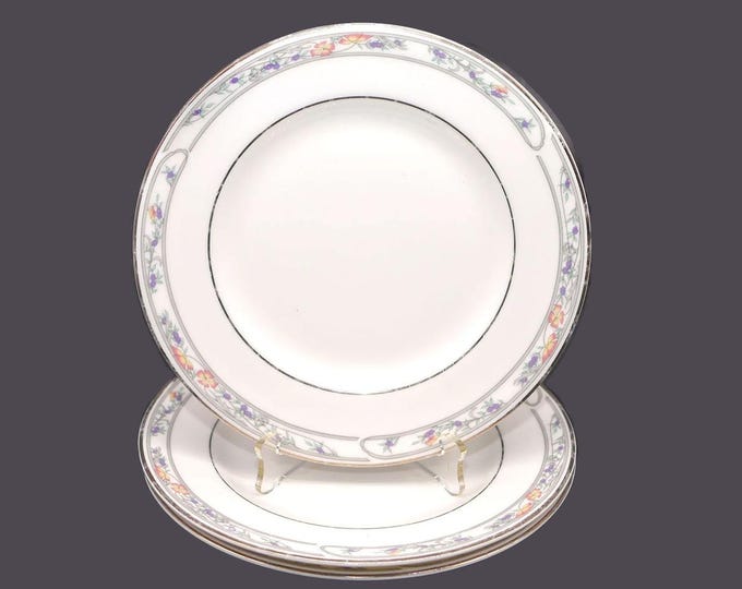 Three Royal Doulton Arlington H5180 bread plates. Bone china made in England.
