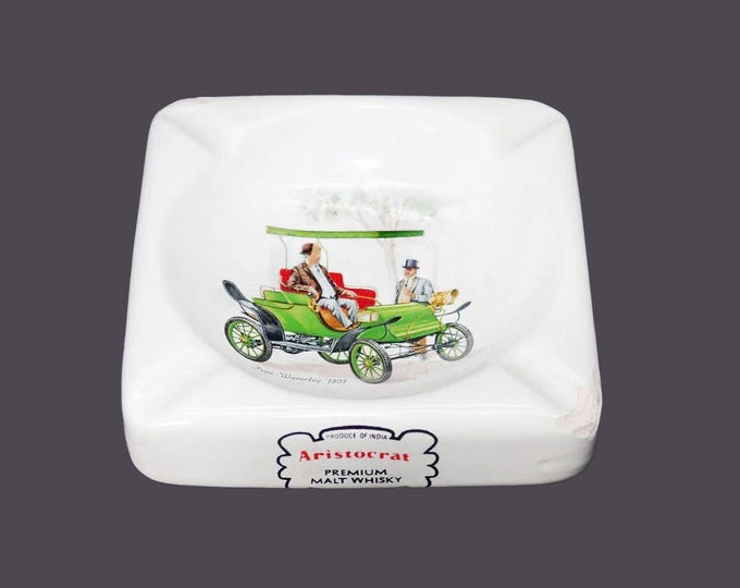 Aristocrat Malt Whisky of India promotional ashtray made by Pedder. Flaws (see below).