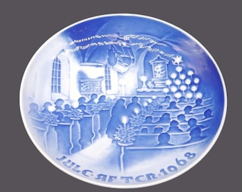 Vintage Bing & Grondahl Christmas Plate: Hjem til Jul, Denmark (1966-1969 Choice of Year)