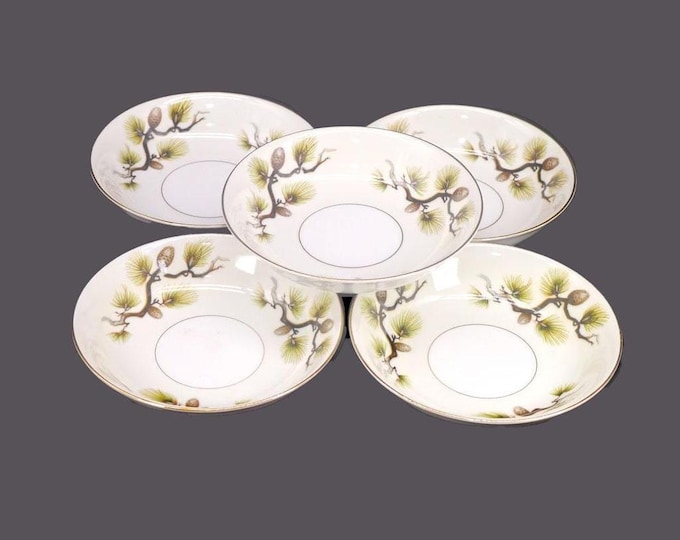 Narumi Shasta Pine Cream 5012 fruit nappies, dessert bowls made in Japan. Choose quantity below.