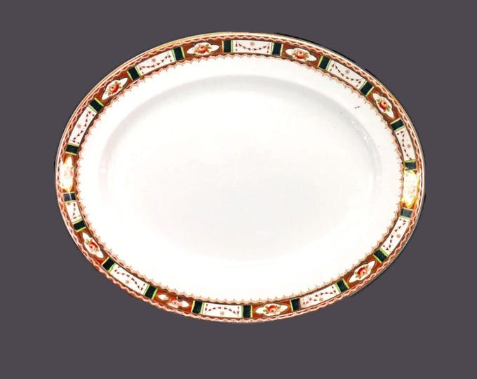 Sampson Bridgwood | Bridgwood & Sons Anchor Pottery Conway oval platter made in England.