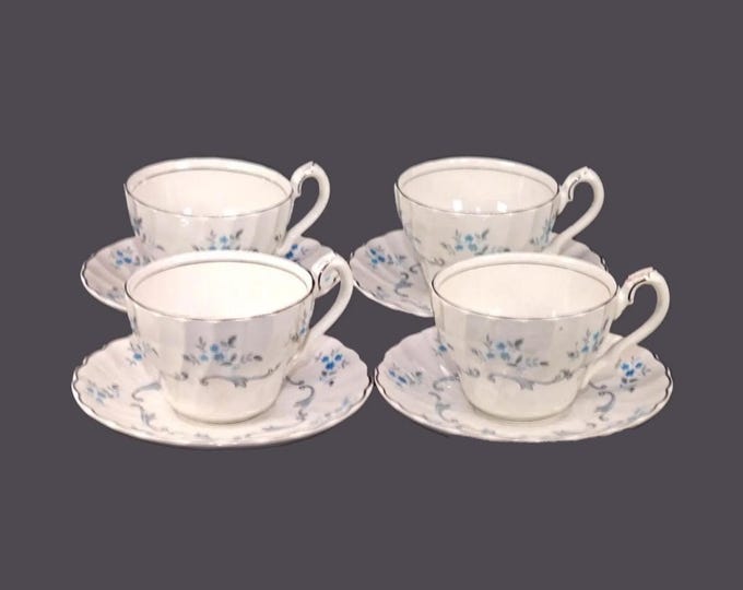 Four Myott Trousseau cup and saucer sets made in England.