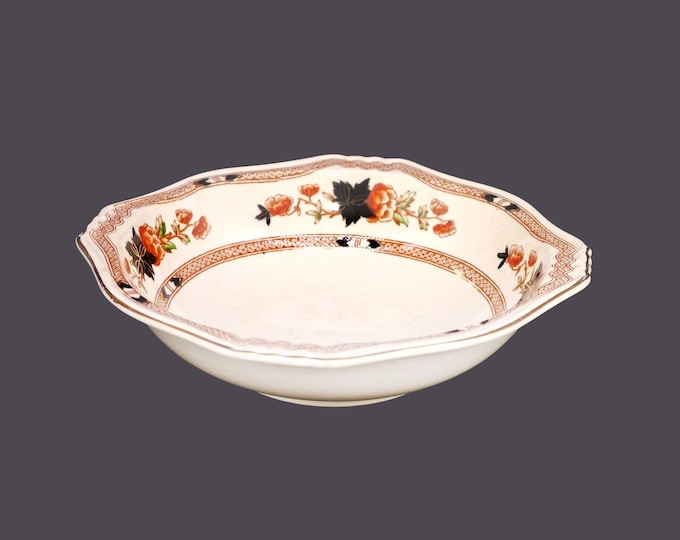 Antique Duchess Royal 3449 round lugged Imari serving bowl made in England. Flaws (see below).