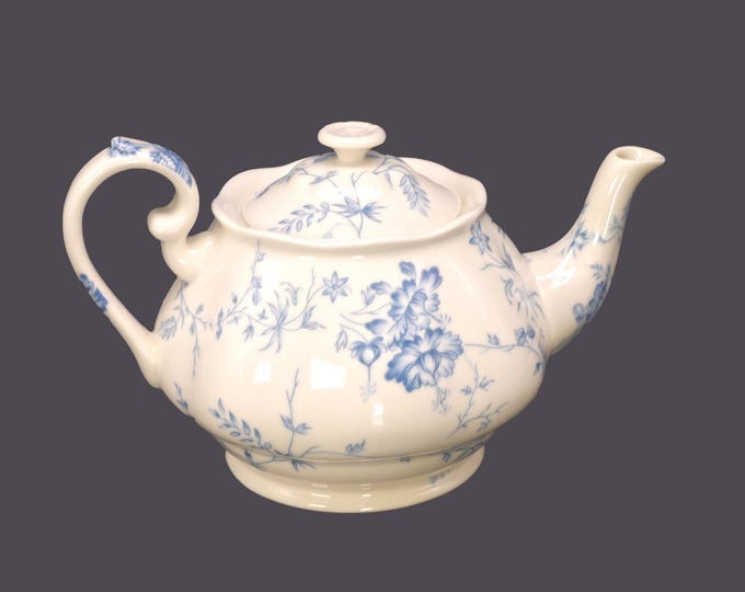 Skye McGhie Blue Toile four-cup teapot with lid.