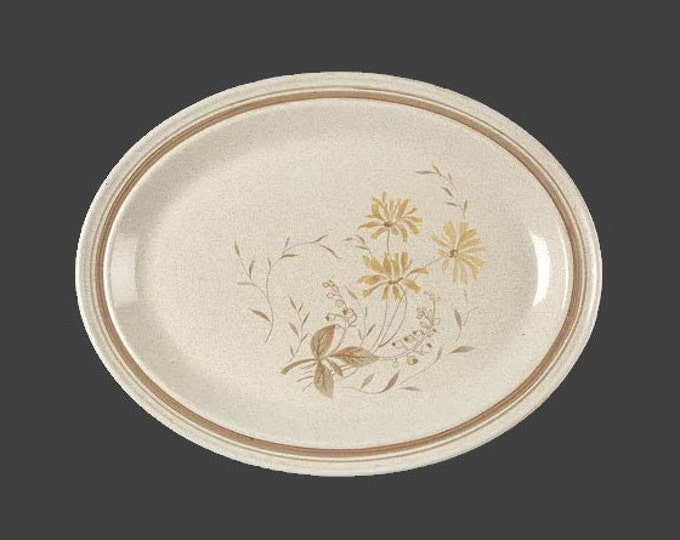 Royal Doulton Sandsprite LS1013 oval stoneware platter. Lambethware stoneware made in England.