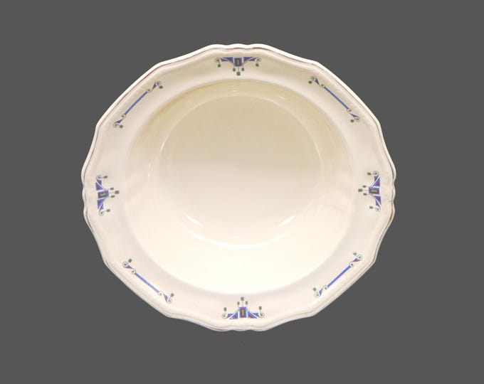 Art-deco era Alfred Meakin Orient round serving bowl made in England. Flaws (see below).