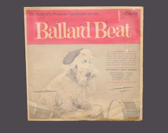 MCM Dr. Ballard Presets Ballard Beat Herman Apple Quintet 45RPM record with sleeve.