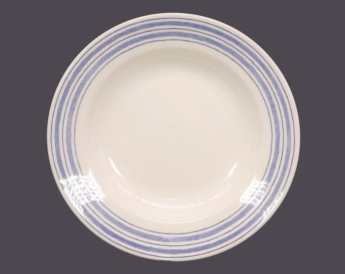 Eaton Home rimmed soup bowl. Blue stripes. Sold individually.
