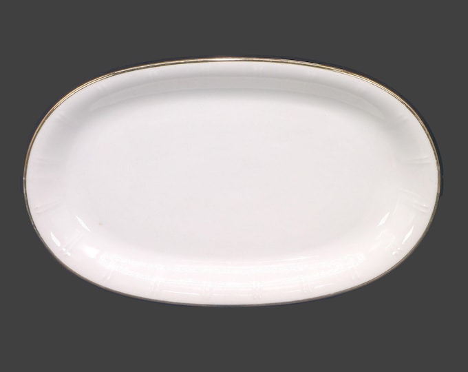 Vintage Winterling Oval Platter: White & Gold. Complements Winterling WIG293