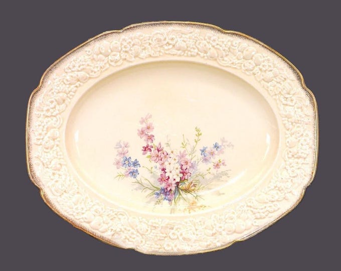 Vintage Crown Ducal Florentine Picardy oval platter made in England