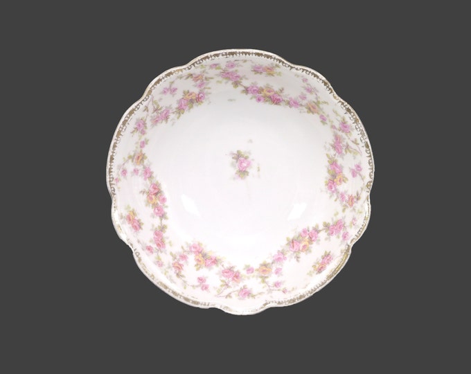 Antique MZ Austria | Altrohlau Bridal Rose dessert bowl. Center florals. Sold individually.