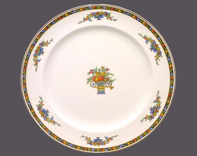 Antique Edwardian Age Johnson Brothers Marjorie dinner plate. Pareek Ironstone made in England. Sold individually.