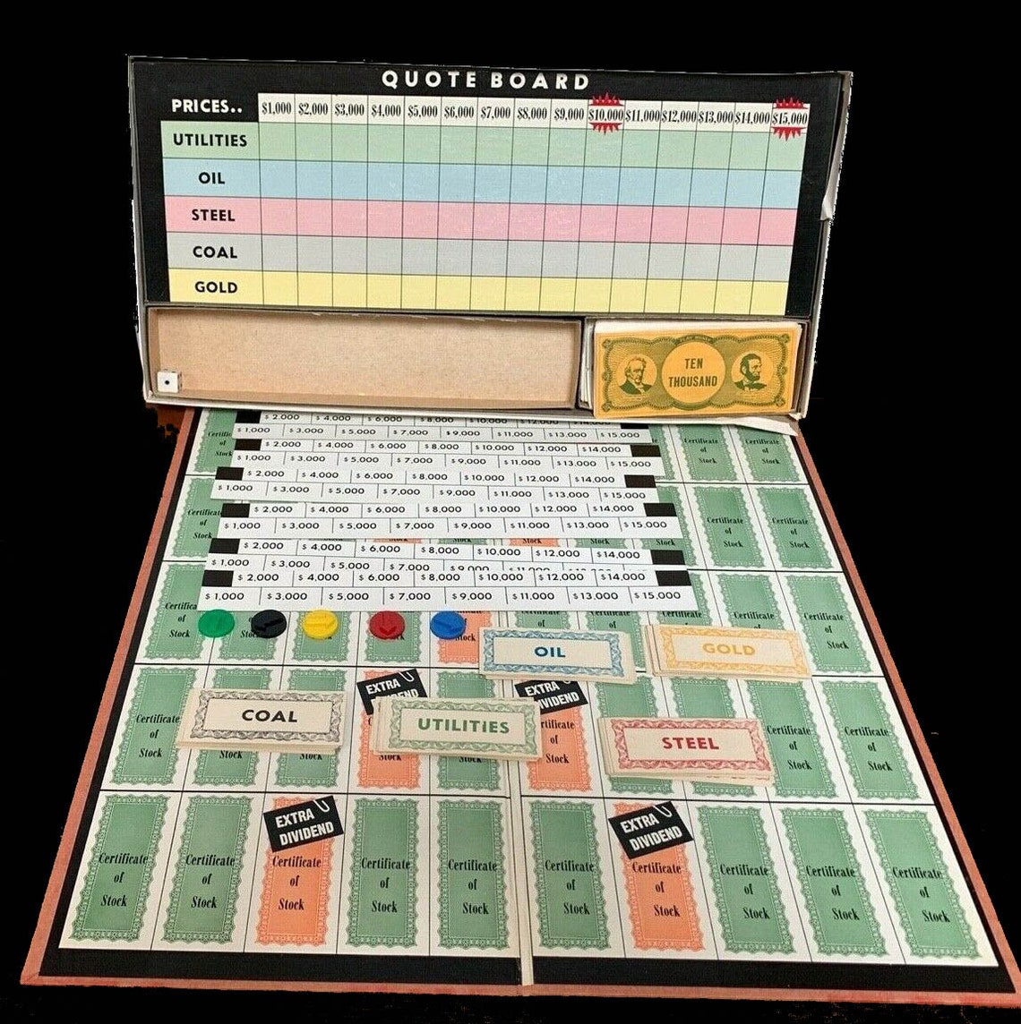 Mid Century 1955 the Stock Market Game Published by Gabriel Etsy Canada