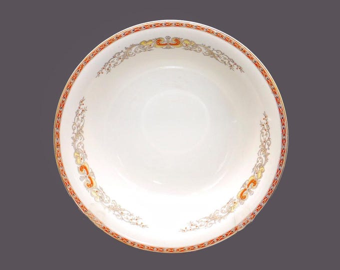 Art-deco era John Maddock Kingsley round serving bowl made in England. Flaws (see below).
