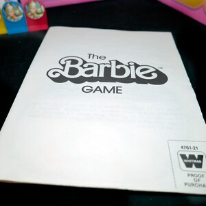 The Barbie Game Board Game Published by Whitman Golden as Game 4761-21. Complete. - Etsy Canada