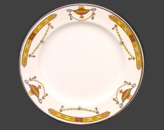 Antique Sampson Bridgwood Sons Anchor Pottery Surrey | Coronation Surrey bread plate made in England. Sold individually.