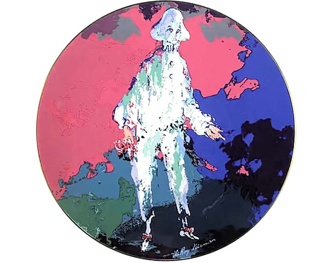 Royal Doulton Pierrot limited-edition, numbered collector plate based on artwork of Le Roy Neiman. Commedia Dell’Arte series.