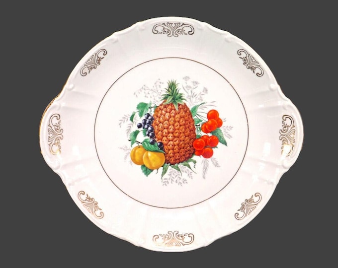 Fisher China Bavarian Fruit lugged serving plate made in Germany.