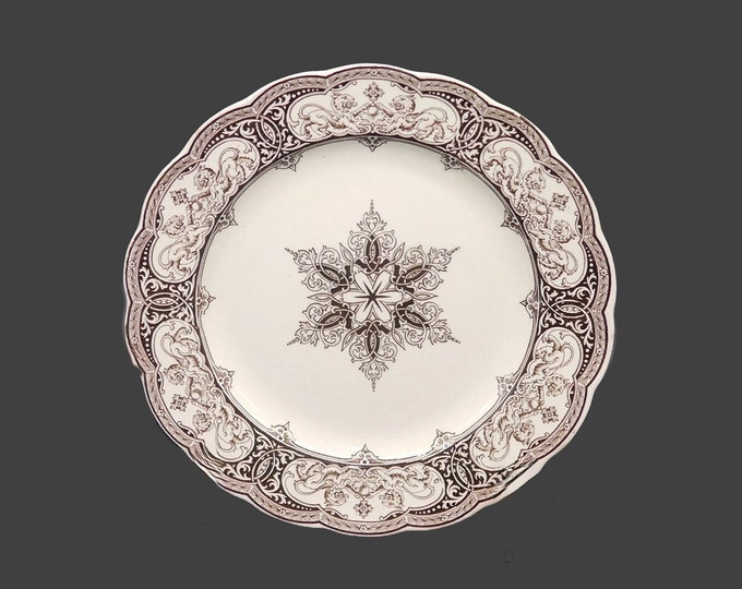 Antique Victorian Powell, Bishop & Stonier Ravenna dinner plate made in England. Flaw (see below).