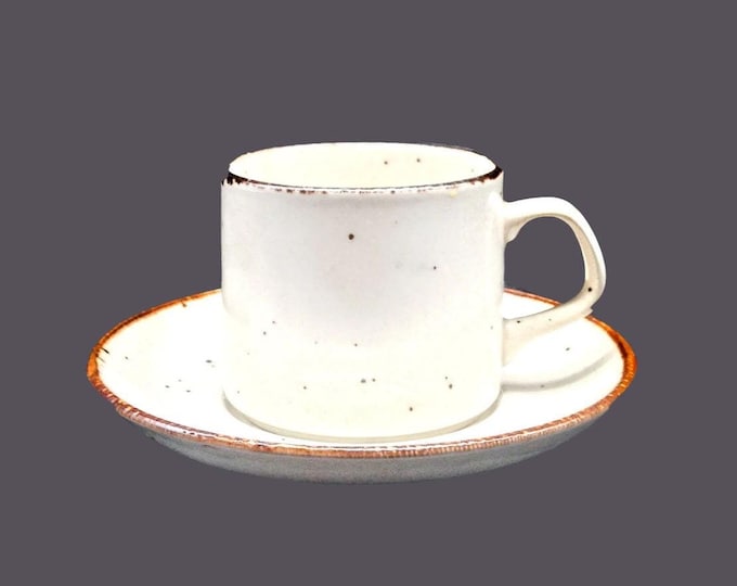 J&G Meakin Lifestyle stoneware cup and saucer set made in England.