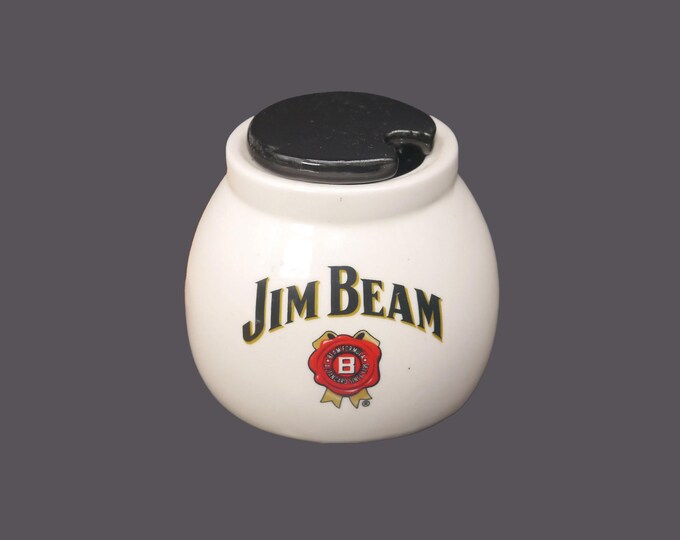 Jim Beam mustard pot with lid (no spoon). Made in 2012 by MSRF.