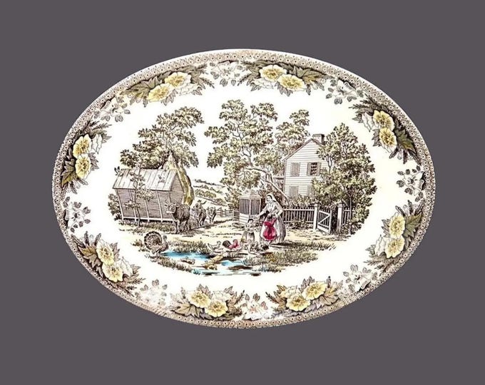 Royal China Fairoaks | Fair Oaks oval platter made in the USA.