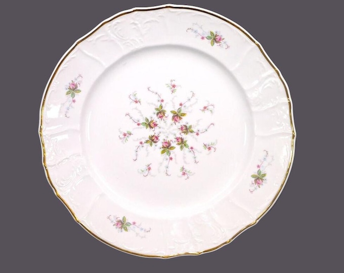 Bernadotte Thun Rosebud chop plate, service plate, round platter. Made in Czechoslovakia. Hard to find.
