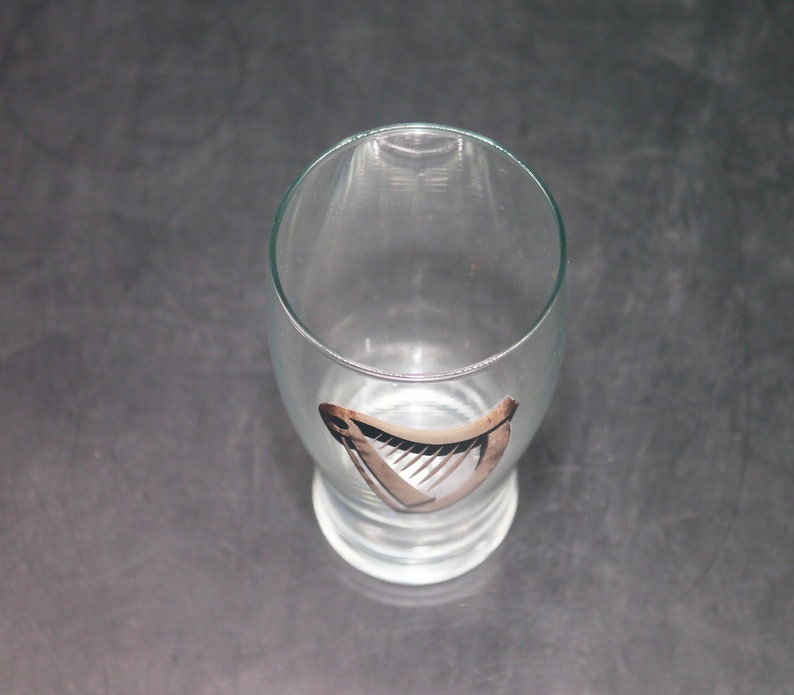 Vintage Guinness Harp logo pint beer glass. image 4