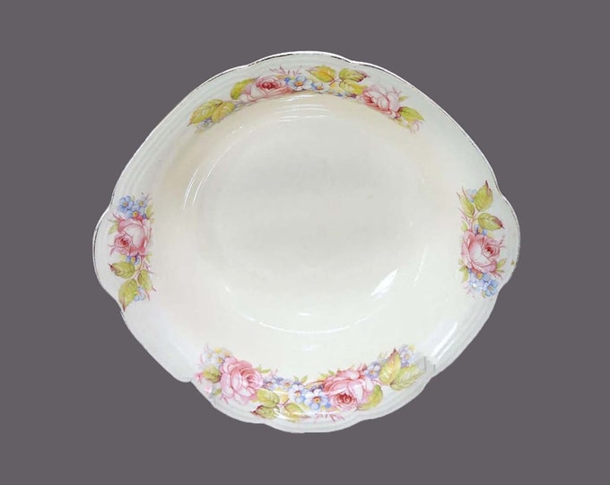 Alfred Meakin Renick round, rimmed, lugged serving bowl. Royal Marigold ironstone made in England. Flaws (see below).
