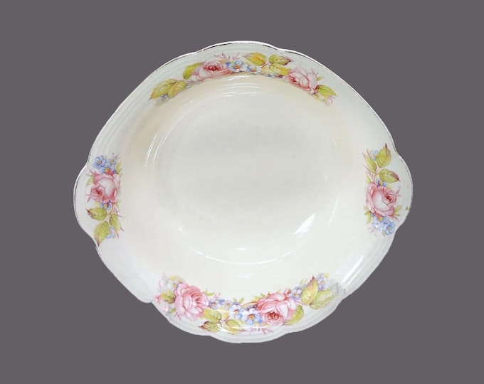 Alfred Meakin Renick round, rimmed, lugged serving bowl. Royal Marigold ironstone made in England. Flaws (see below).