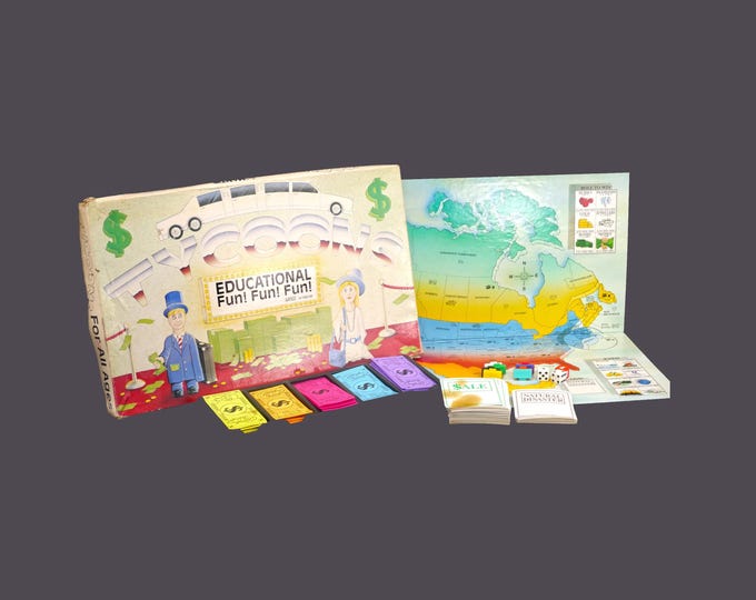 Tycoons board game published by Mantis Brothers. Teach kids about business.