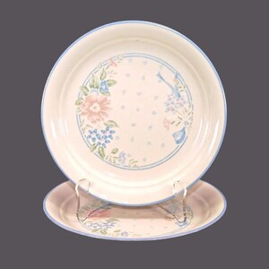 Pair of vintage Corelle Corningware Symphony salad plates. USA.