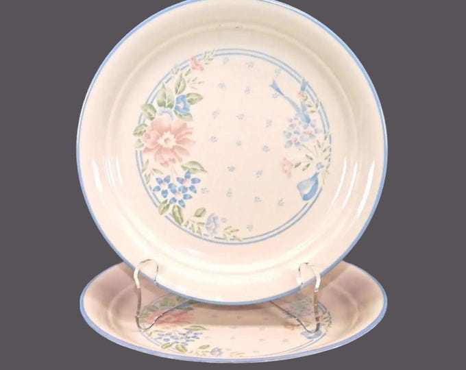 Pair of Corelle Corningware Symphony salad plates made in USA.