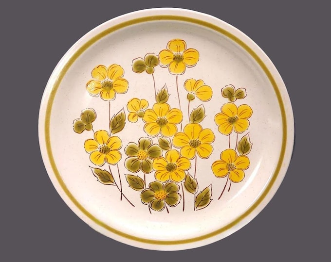 Kasuga Fuji Stone Springtime stoneware chop plate | service plate | round platter made in Japan.