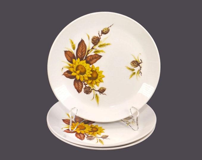 Three Johnson Brothers Pinecone | Sherbrooke | JB1058 bread plates made in England.