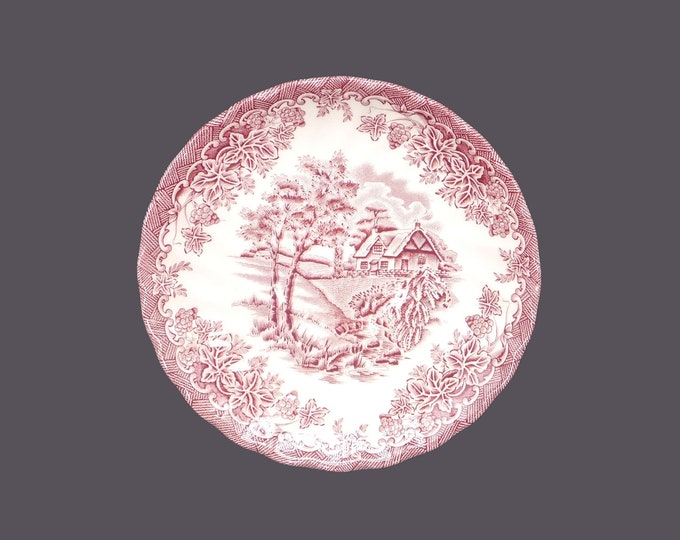 Churchill China The Brook Pink orphaned saucer only made in England.