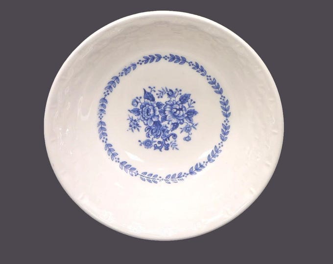 Mayfair Royal Florence blue-and-white cereal bowl made in Japan. Sold individually.