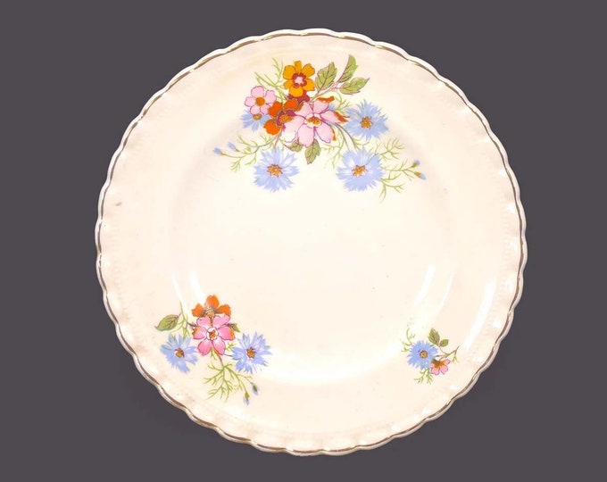 Antique Edwardian Age J&G Meakin Peveril bread, dessert plate. Sol Sunshine ironstone made in England. Sold individually.