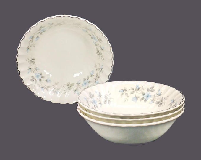 Four Johnson Brothers JB309 coupe cereal bowls made in England.