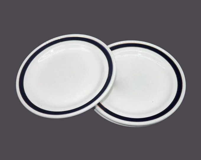 Three Ridgway Sonata Steelite Sonata bread plates. Vintage hotelware made in England.