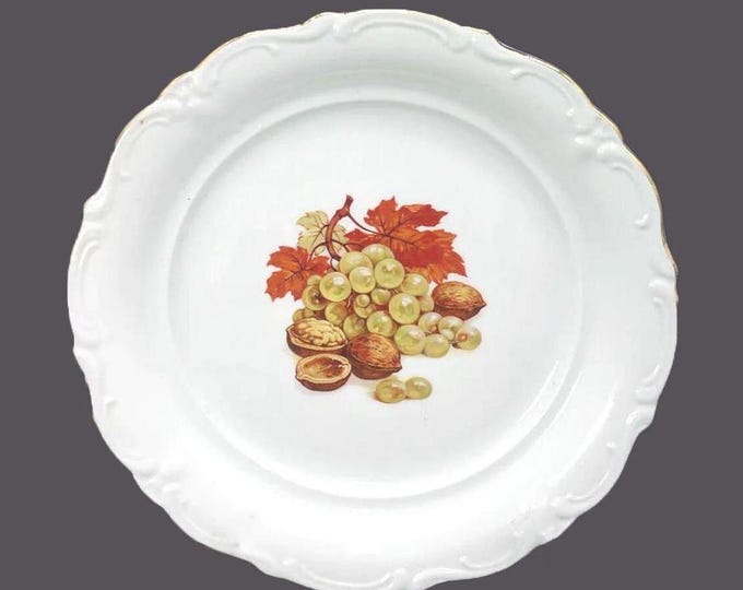 Winterling WIG886 round platter | chop plate | service plate made in Germany. Bavarian fruit and nuts.