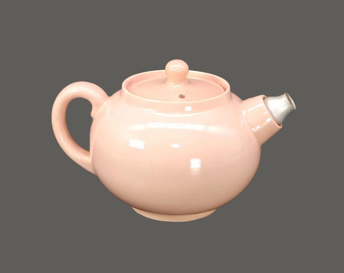 Antique J&G Meakin Rosa | Glamour Rosa all-pink four-cup teapot made in England.