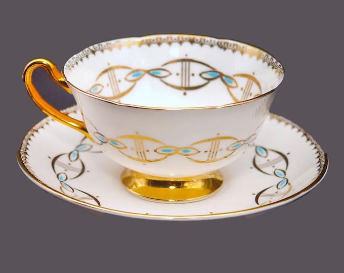 Royal Grafton 8749 bone china cup and saucer set made in England.