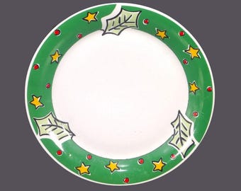 Vintage Gibson Designs Christmas Treasures dinner plate. Christmas dishes.