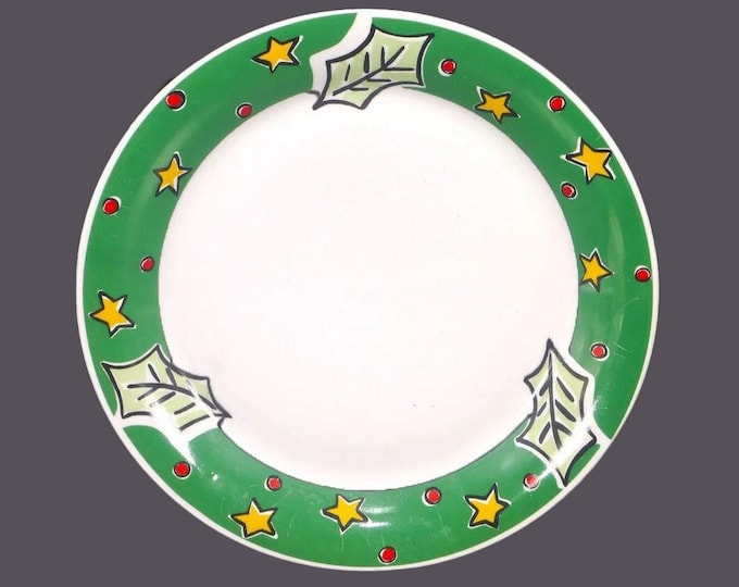 Vintage Gibson Designs Christmas Treasures dinner plate. Christmas dishes.