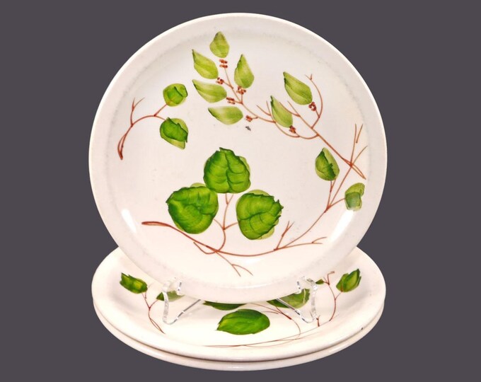 Three Simpsons Potters Vogue bread plates. Diana Legh design made in England.