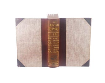 Antiquarian later Victorian-era The Revised Reports Vol 19. Law book. English Courts of Common Law 1817-1819.